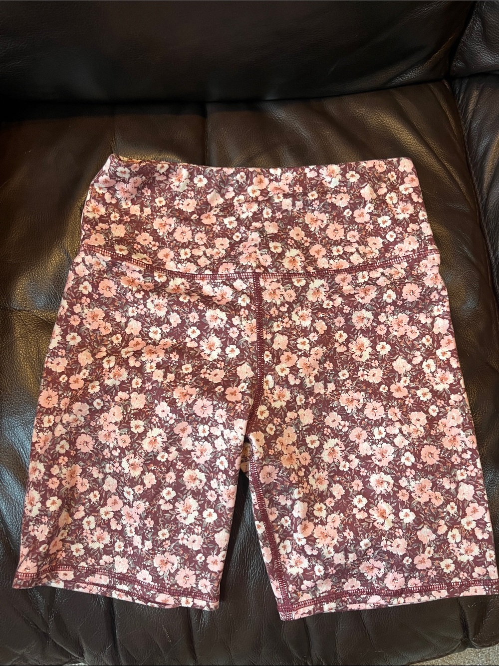 Floral Bike Shorts - Pink Floral